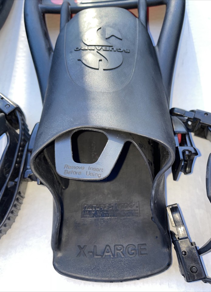 ScubaPro Twin Jet Max Open Heel Split Fin Size XL Red Scuba Freedive