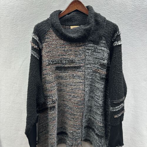 Maglione vintage JG’s Mad Lab donna XL maglia grossa Lagenlook Artsy Boho pullover - Foto 2 di 16