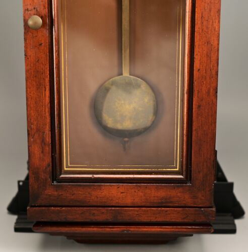 HOWARD MILLER Original Vintage Signed Tall Chiming Striking Regulator Wall Clock - Picture 8 of 24