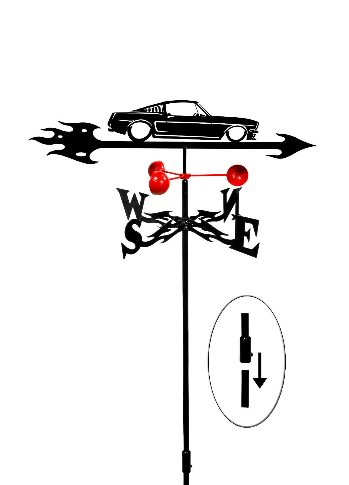 SWEN Products Farrell Series Funny Car Wall Plate Cover (Single Switch