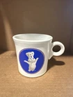 Fiestaware White Pillsbury Dough Boy Ring Handled Mug Fiesta