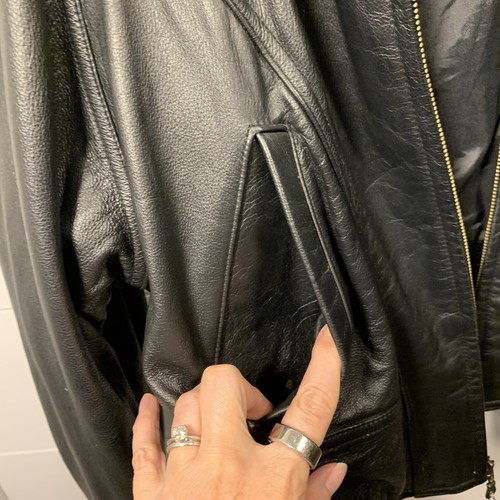 Chaqueta de Cuero Wilson’s Mujer Talla M Negra Corta Motociclista Motocicleta Moto - Imagen 11 de 18