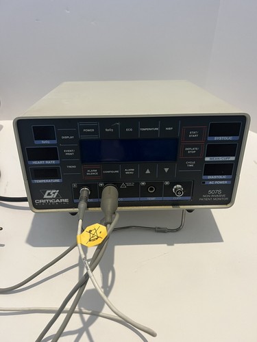 Criticare System Inc. | 507S Non-Invasive Patient Monitor | 120VAC | TESTED - Picture 1 of 9