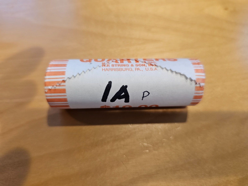 2004 P Iowa Statehood Quarter Original Bank Wrap Roll BU - Picture 1 of 3