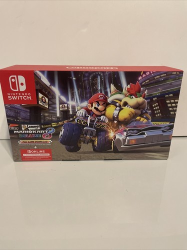 Nintendo Switch with Blue and Red Joy-Con Controllers and Mario Kart 8 Bundle - Picture 2 of 8