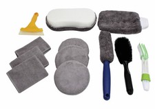 Kfz Autopflege Set innen außen Wasch Satz Reinigungsset Innenraum Mikrofasertuch