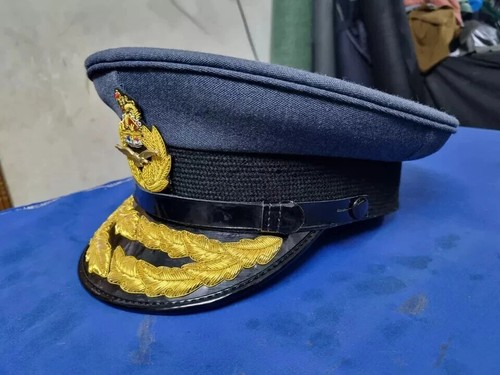 WW2 Britische RAF Schirmmütze - gepolstert Royal Air Force Offiziersmütze Reproduktion - Bild 4 von 8