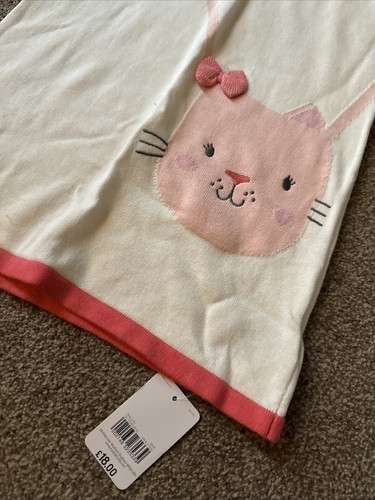 Mothercare Girls Knitted Cat Dress With Tights 2-3 Years - Picture 3 of 7