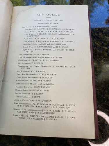 Rare 1910 City Of Tacoma Annual Controllers Report Historic Document Antique Vtg - Picture 4 of 15