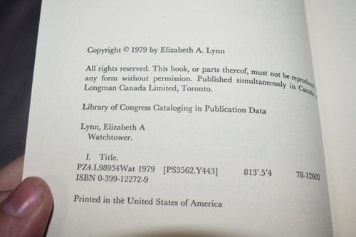 Watchtower by Elizabeth A. Lynn (1st Edition/First Printing, 1979, Other) - Bild 5 von 9