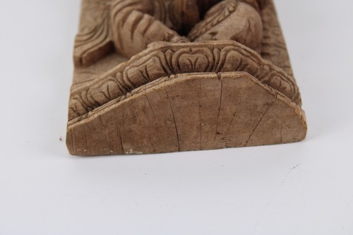 Antique Woodcarving Shiva Asian Wood Craft Hand Made Carving - Picture 14 of 15
