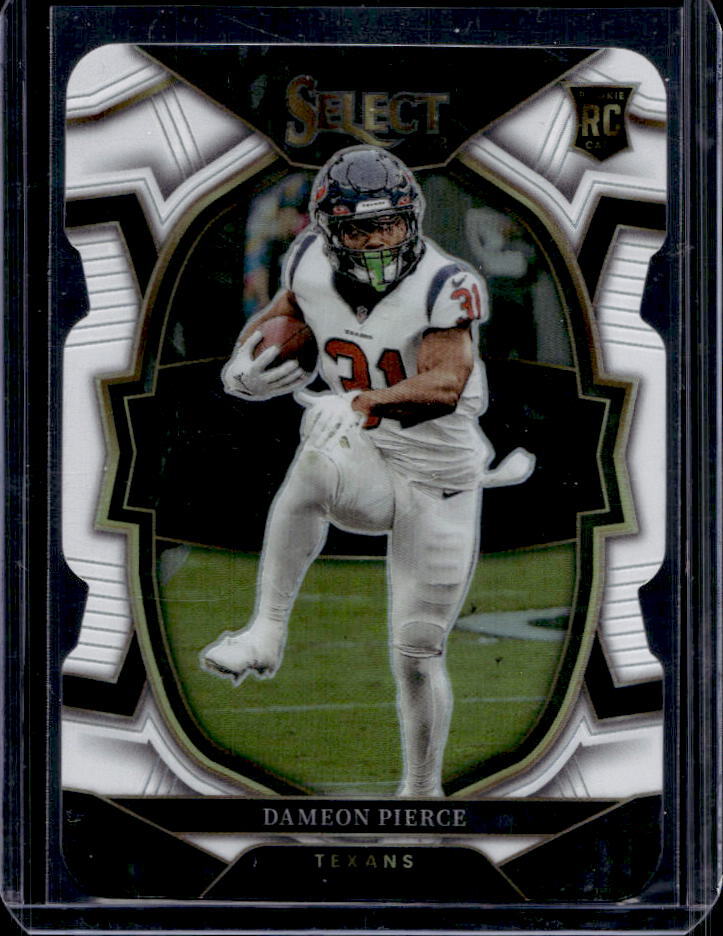 2022 Panini Select Dameon Pierce White Prizm Die Cut RC #/99 #47