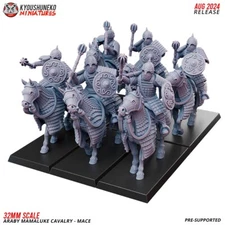 x5 Araby Mamaluke Cavalry Maces - Kyoushuneko Miniatures Araby Army