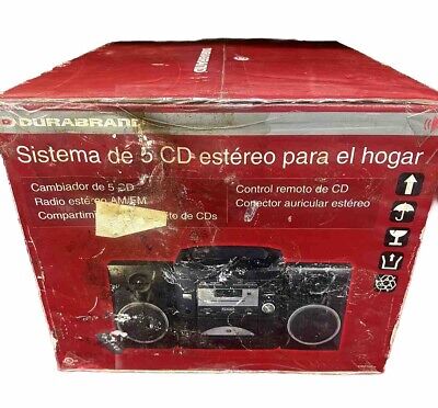 Durabrand 5 CD Home Stereo System CD2160 Black W/ Remote Durabrand 5 CD Home Stereo System CD2160 Black W/ Remote