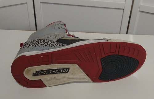 Pre Owned Nike Air Jordan Spizike Men Size 11 315371-003 Wolf Grey/Gym Red W/Box - Picture 5 of 12
