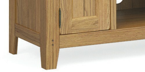 Abbey Oak TV Unit 120cm/ Television Stand / Tv Media Stand / Tv Cabinet / Built - Picture 9 of 24