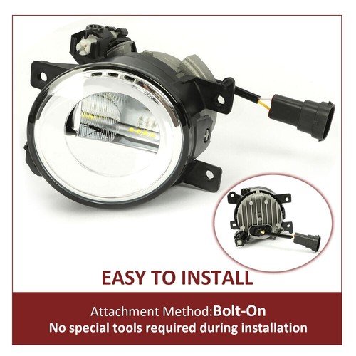 Front Bumper LED Fog Light Lamp Kit RH side Fits 2014-20 Infiniti Q50/QX60/QX80 - Picture 4 of 23