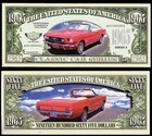 FORD MUSTANG 1965 - BILLET MILLION DOLLARS US ! Collection Voiture Car 65 USA