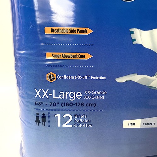 Attends Bariatric Incontinence Briefs XXLarge Briefs Heavy-Severe 12 Total - Picture 3 of 10