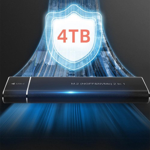 Dual Protocol M2 SSD-Gehäuse M.2 NVMe SATA SSD-Gehäuseadapter Gbit/s 10 U5 D5H8 - Afbeelding 12 van 25