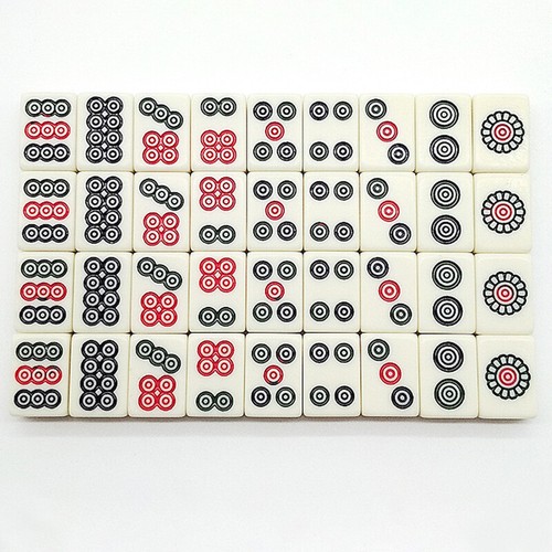 Vintage Chinese Mahjong Set Traditional 146 Tiles Mah-Jong Game Set W/ Case Box - Picture 11 of 15