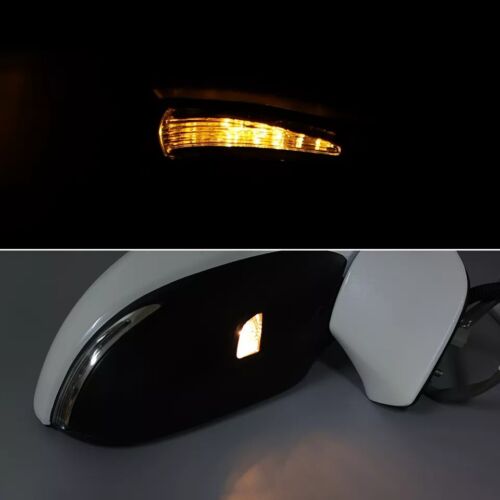 White Right Side Mirror Power Heated w/ Signal Light For Lexus ES350 2013-2018 - Foto 4 di 11