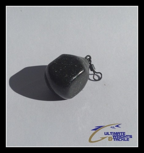 10 x 2.5oz carp fishing Dumpy Dice weightsLeads Dark Camo Green 10 x 2.5oz carp fishing Dumpy Dice weightsLeads Dark Camo Green