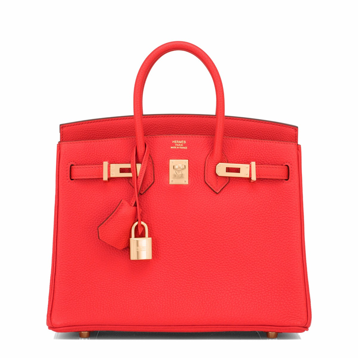 Hermes Birkin 25 Capucine Orange Red Gold Hardware Z Stamp 2021