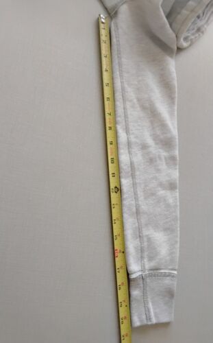 Vintage Y2K ABERCROMBIE & FITCH Hoodie Sweatshirt Damen Gr. S creme grau 2000er - Bild 7 von 10