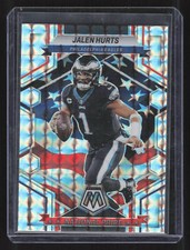 2023 Panini Mosaic #252 Jalen Hurts National Pride Silver