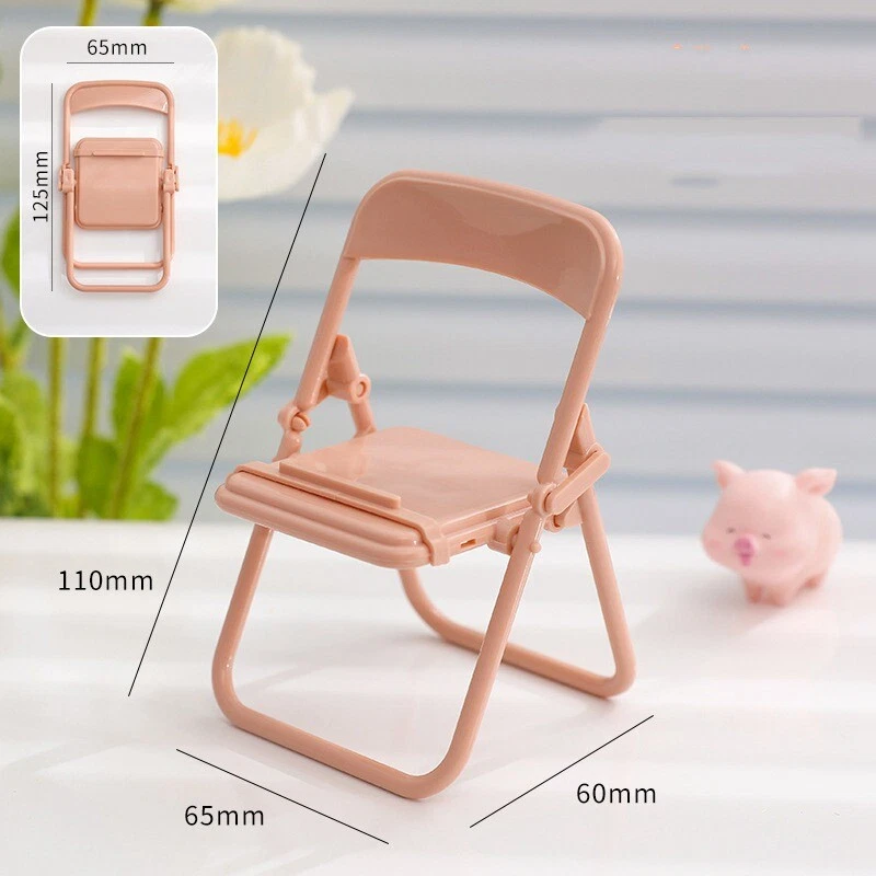 Mini Folding Chair rStand Table Bracket Mobile Tablet Holde Cell Phone Holder - Image 4 of 4