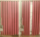 PINK DARK ROOM Window Curtains 4 Panels Set 52" x 90" Home Decor Blackout Drapes