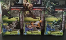 Transformers Rise of the Beasts Battle Master Lot Of 3 Rhinox Cheetor Skull