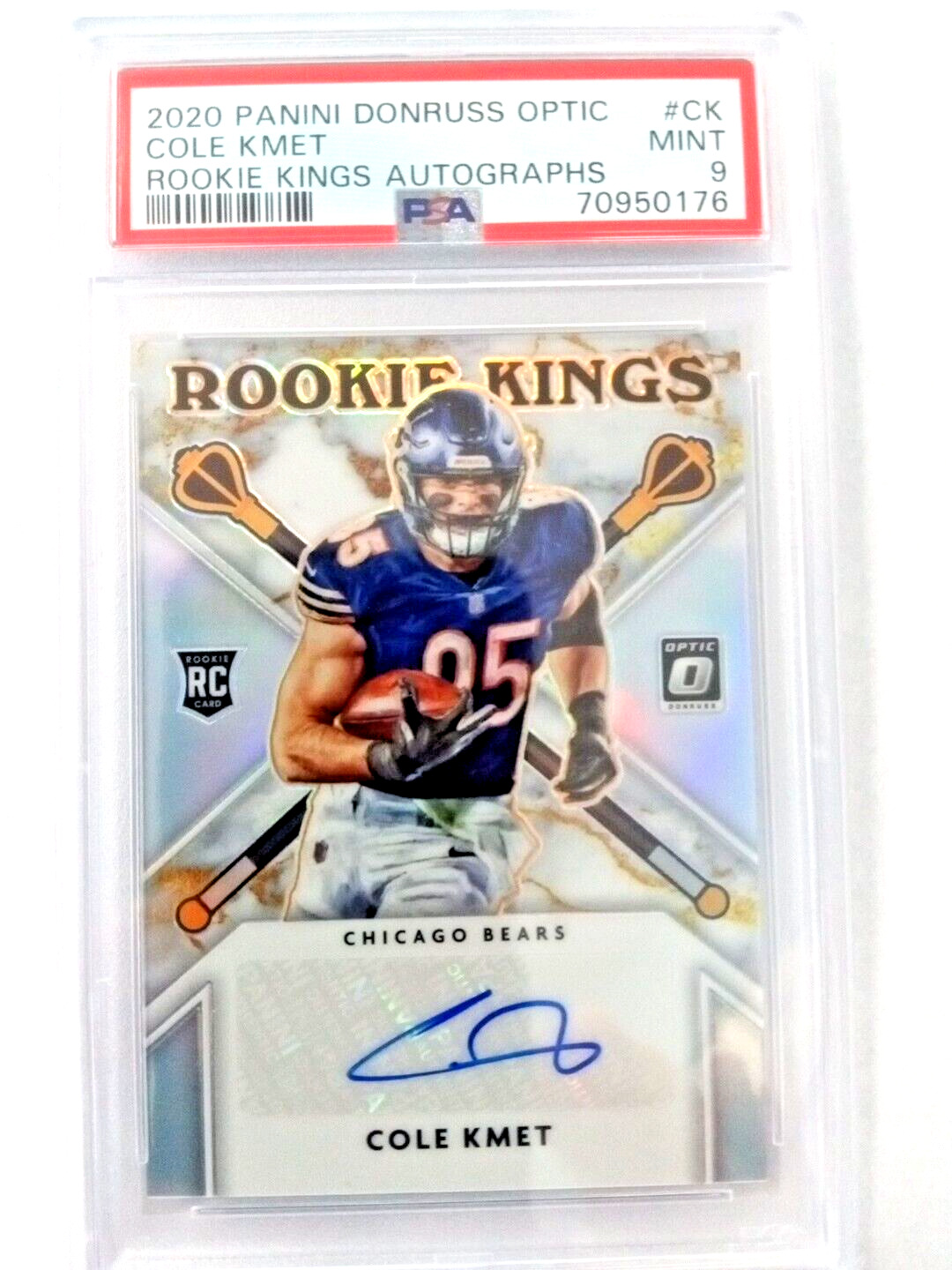 2020 Cole kmet optic "rookie kings "auto#15/49 ssp🔥🔥🔥🔥🔥🔥awesome card!!!!!!