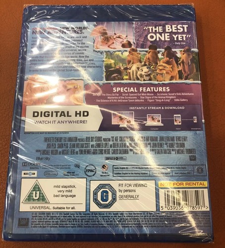 Ice Age 1,2,3,4,5 and Ice Age Mammoth 3D All Brand New and never played - Picture 4 of 8