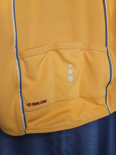 Pearl Izumi Women's Jersey L Large Yellow Orange Full Zip Long Sleeve 2007 - Picture 8 of 9