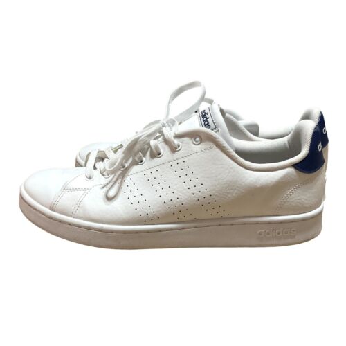 SCARPE DA TENNIS BASSE ADIDAS BIANCHE IN PELLE TAGLIA 13 VANTAGGIO STRINGATE F36423 UOMO - Foto 2 di 6