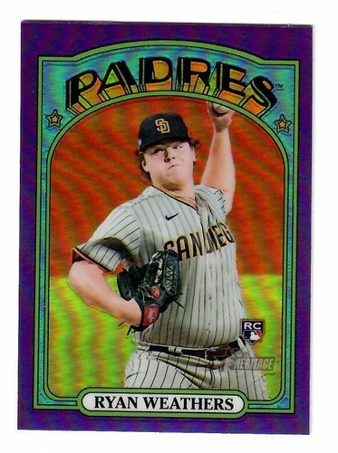 Topps Heritage 2021 cromo púrpura refractor - Termina tu conjunto - Imagen 120 de 153