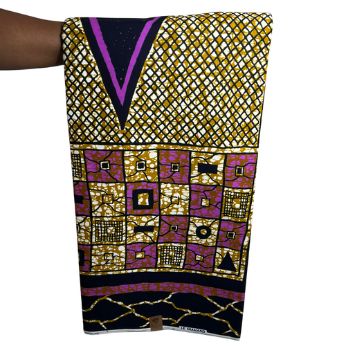 Tela africana estampada 100 % algodón Ankara 6 yardas calidad artesanía material de costura - Imagen 189 de 311