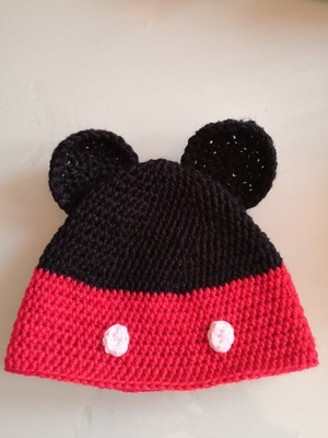 6-24 mos NEW Toddler Kids Baby Boys Mickey Mouse Winter Knit Cap Hat 1-2-3-4