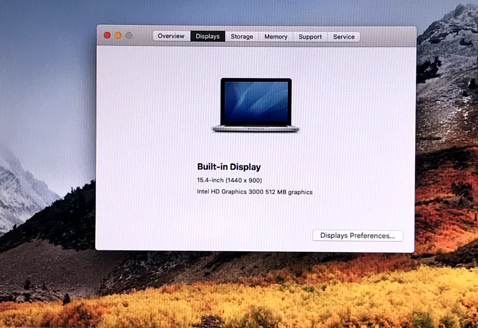 APPLE PRO A1286 13-EARLY -2011 I7-2635QM@2.0GHZ 8GB RAM 250GB SSD WAC *READ - Image 3 of 4