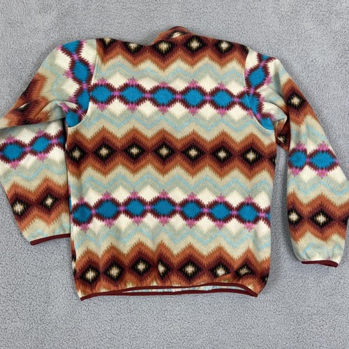 Patagonia Synchilla Timber Twist Aztec Snap-T Womens Size Large Pullover Jacket - Picture 7 of 7