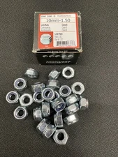 Qty (25) Midwest Fastener 10mm-1.50 Lock Nuts, Class 8