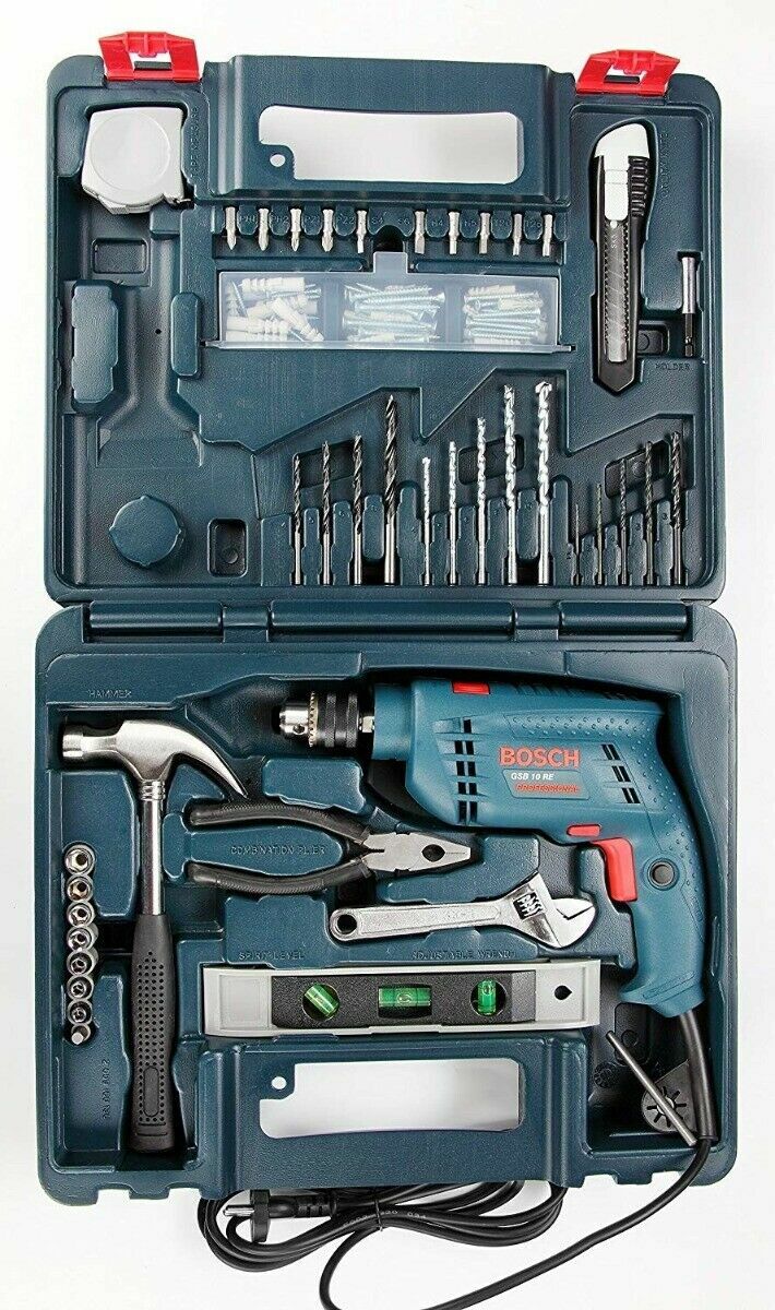 Impact Drill Bosch GSB 10 Re Kit Professional Tool ECs
