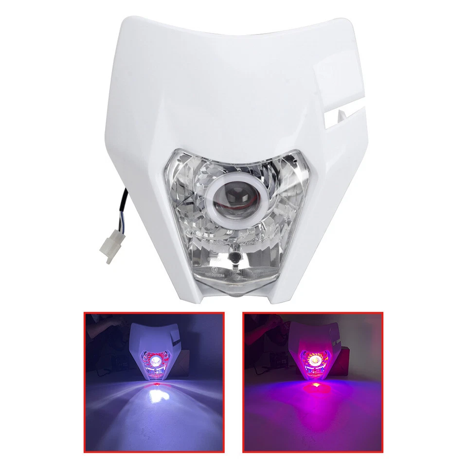 Faro LED Emark Motocross para KTM Honda CR CRF Kawasaki KX KLX 125 250 450 Foto 3 de 4