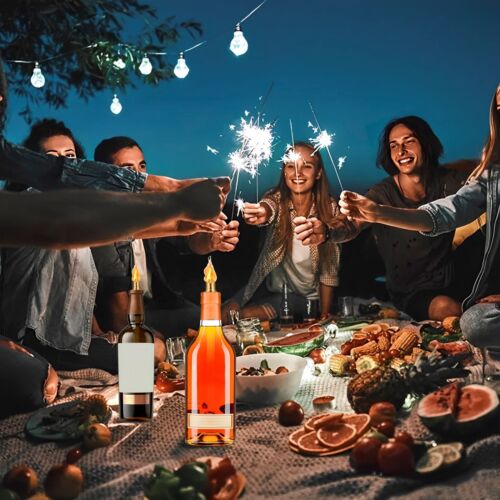 12Pcs Wine Bottle Torch Kit Durable Light Set 4 Torch Wicks 4 Brass Holders ❧ - Picture 7 of 11
