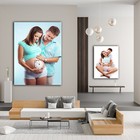 Personalized Your Photo On Canvas Print, Framed Personalised picture PORTRAIT