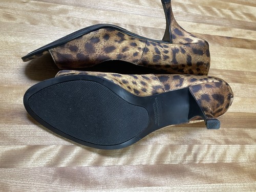 Rampage Woman’s Eaton -Animal Print Open-Toe Pumps Size 9 M Excellent Condition! - Picture 4 of 11