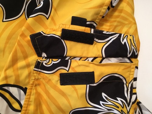 SPEEDO Swim Trunks Men Size XL Mesh Line Board Shorts Yellow Floral Tropical 90s - Picture 5 of 10
