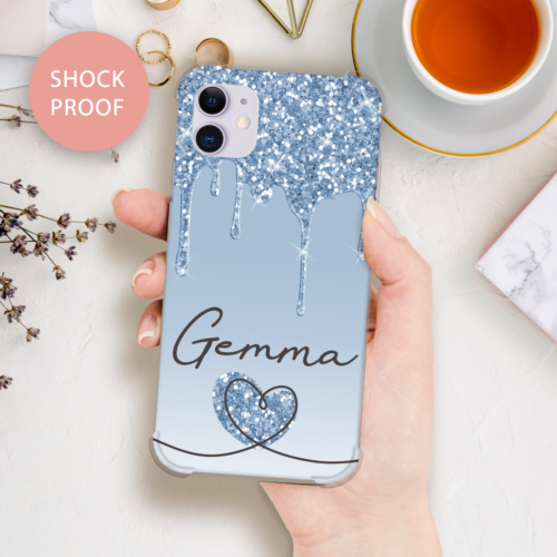 Personalised Phone Case Name Shockproof Cover For iPhone 11 12 13 14 15 XR 7 8 - Picture 19 of 21